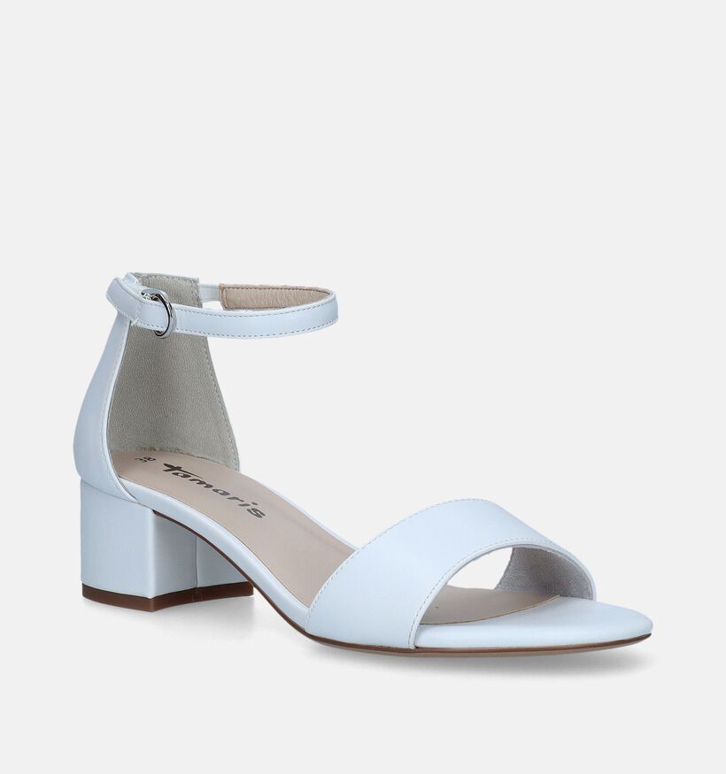 Tamaris Sandales avec talon fermé en Blanc pour femmes (338307)