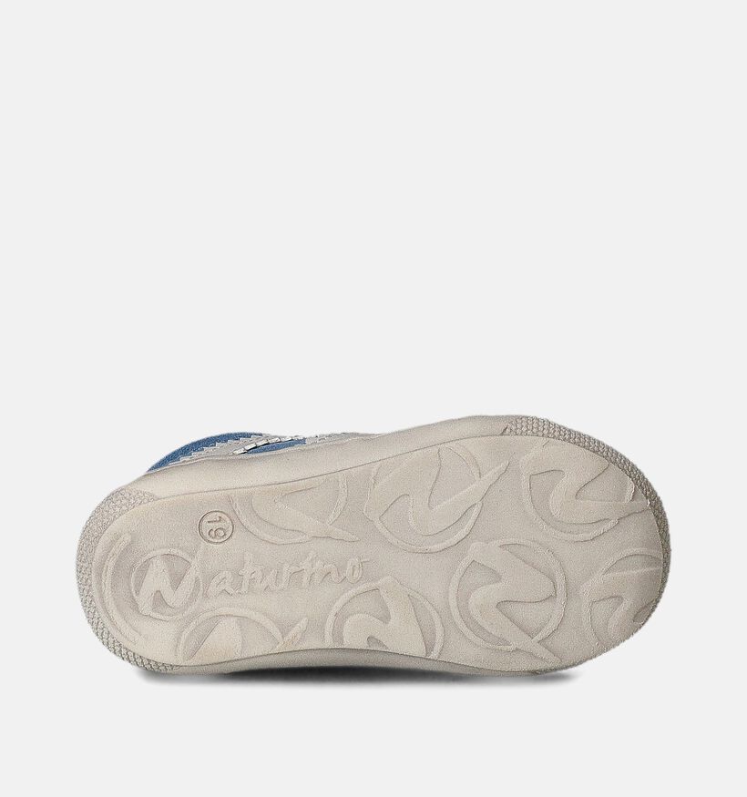 Naturino Macks 2 Suede Blauwe Babyschoenen voor jongens (359958) - geschikt voor steunzolen