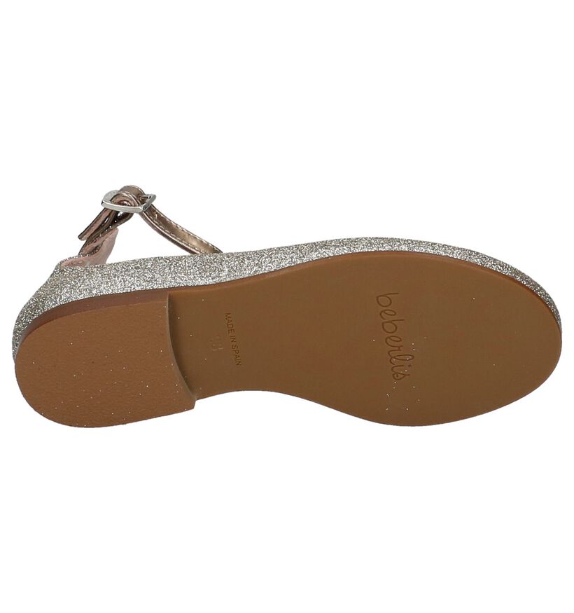 Beberlis Ballerines en Or en cuir (215984)