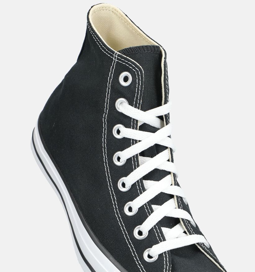 Converse Chuck Taylor All Star High Baskets montantes en Noir pour hommes (376039)