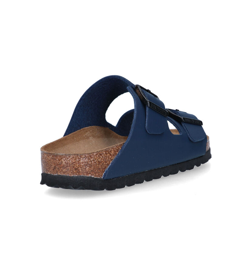 Birkenstock Arizona Birko Flor Nu-pieds en Noir pour garçons (338071)