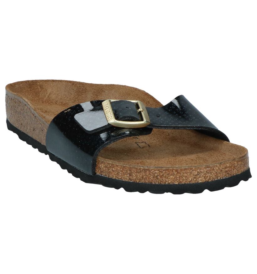 Birkenstock Madrid Nu-pieds en Noir pour femmes (302977)