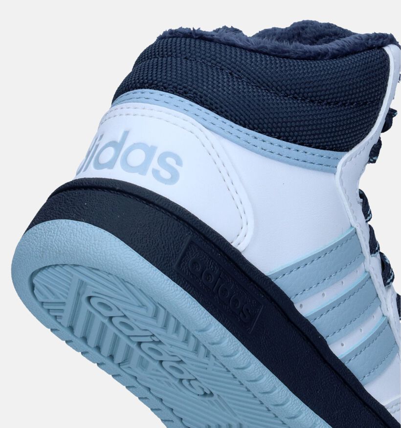adidas Hoops Mid 3.0 K Witte Sneakers voor jongens, meisjes (332131)