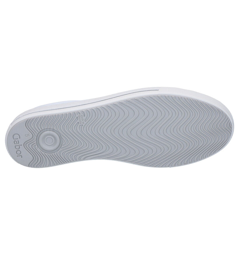 Gabor OptiFit Witte Veterschoenen in leer (271709)