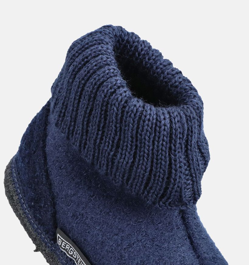 Bergstein Cozy Pantoufles en Bleu fonc&eacute; pour gar&ccedil;ons (381296)
