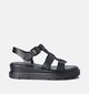 Tamaris Sandales avec talon compensé en Noir pour femmes (356953)
