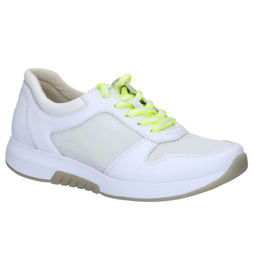 Gabor Rollingsoft Witte Sneakers in leer (288055)