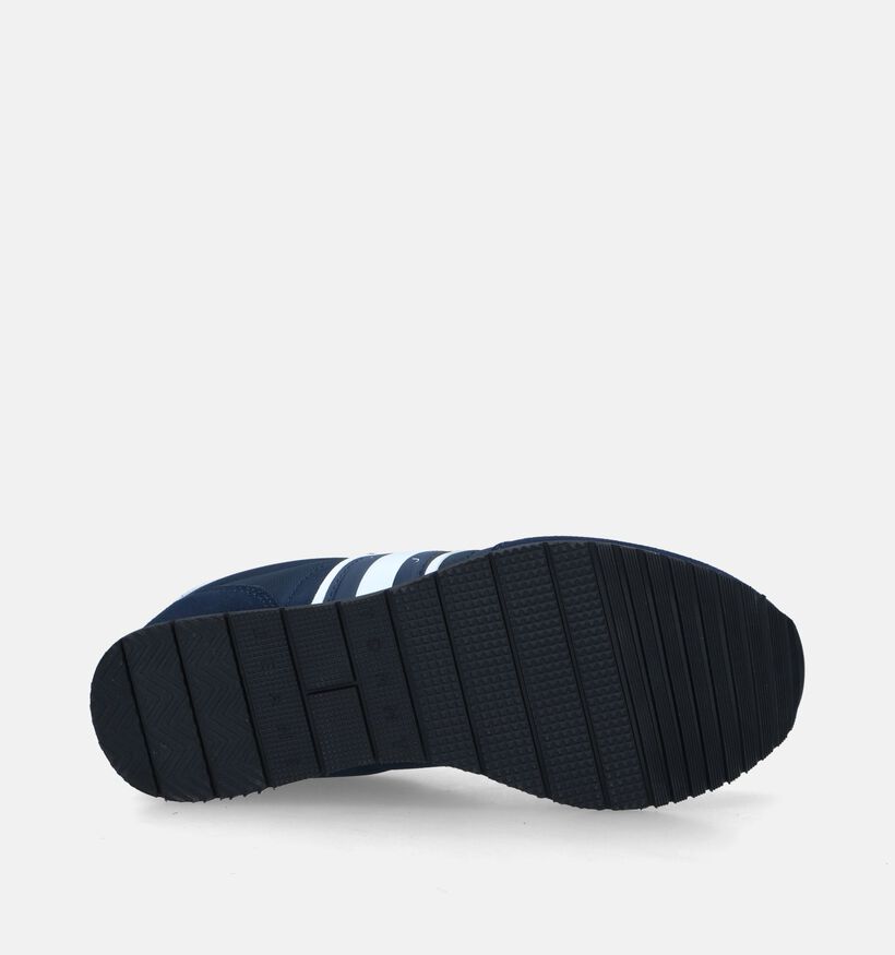 TH Tommy Jeans Runner Classic Ess Blauwe Veterschoenen voor heren (342735) - geschikt voor steunzolen