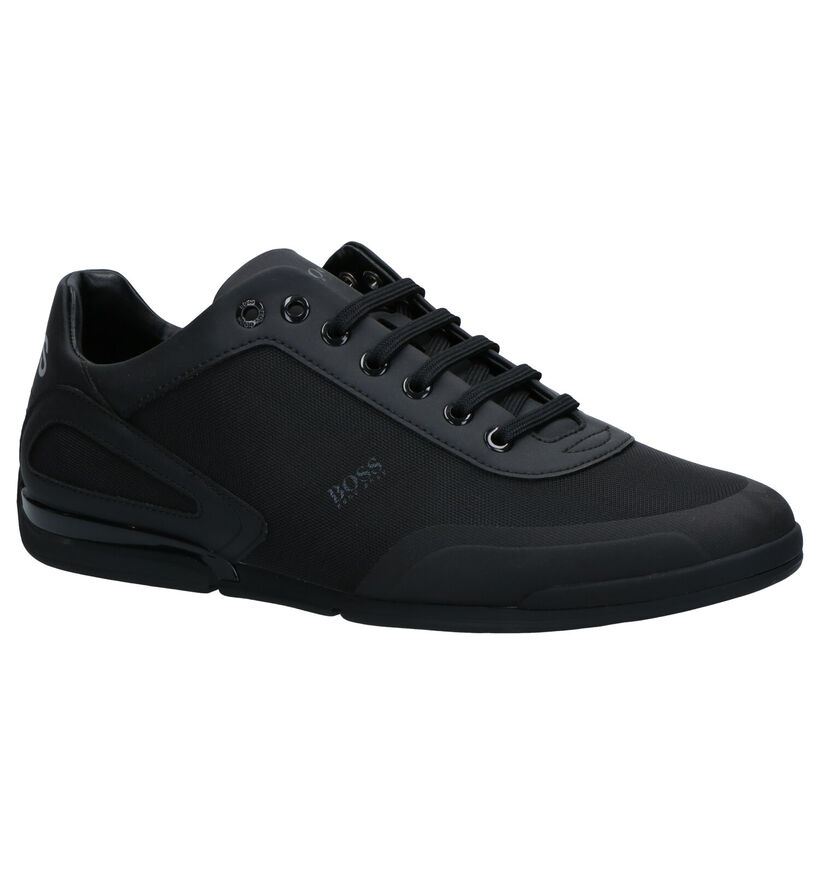 Hugo Boss Saturn Low Veterschoenen Blauw in kunstleer (267063)