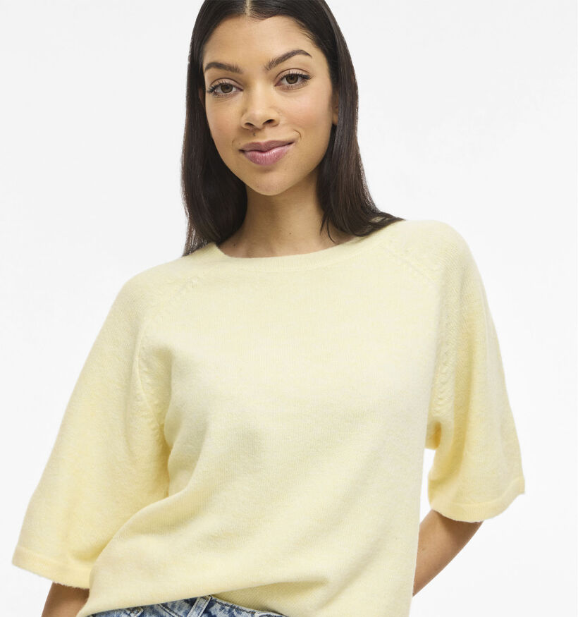 Vila Liga Knit Lichtgele Trui voor dames (368059)