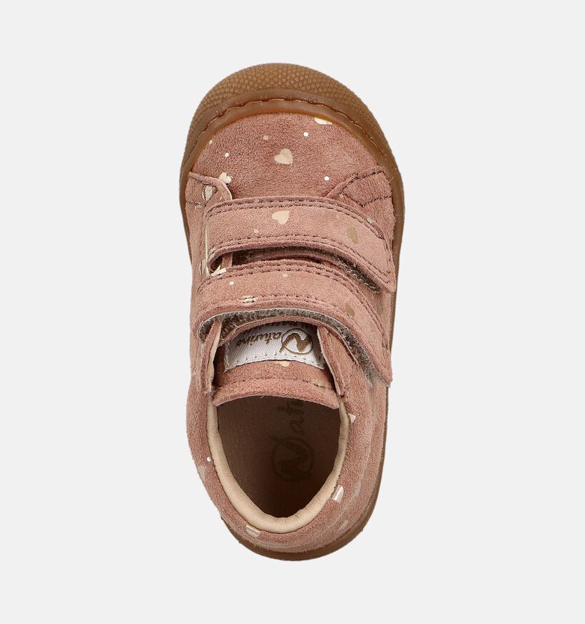 Naturino Cocoon Suede Roze Boots met Velcro voor meisjes (380139) - geschikt voor steunzolen