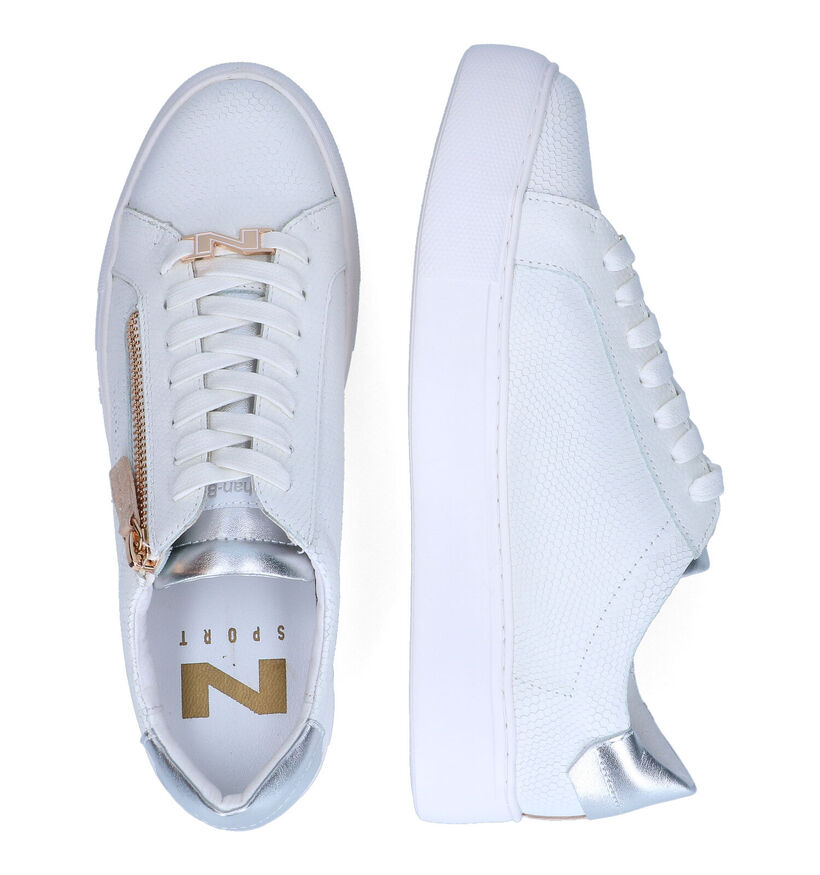 Nathan-Baume Baskets habillées en Blanc en cuir (308373)