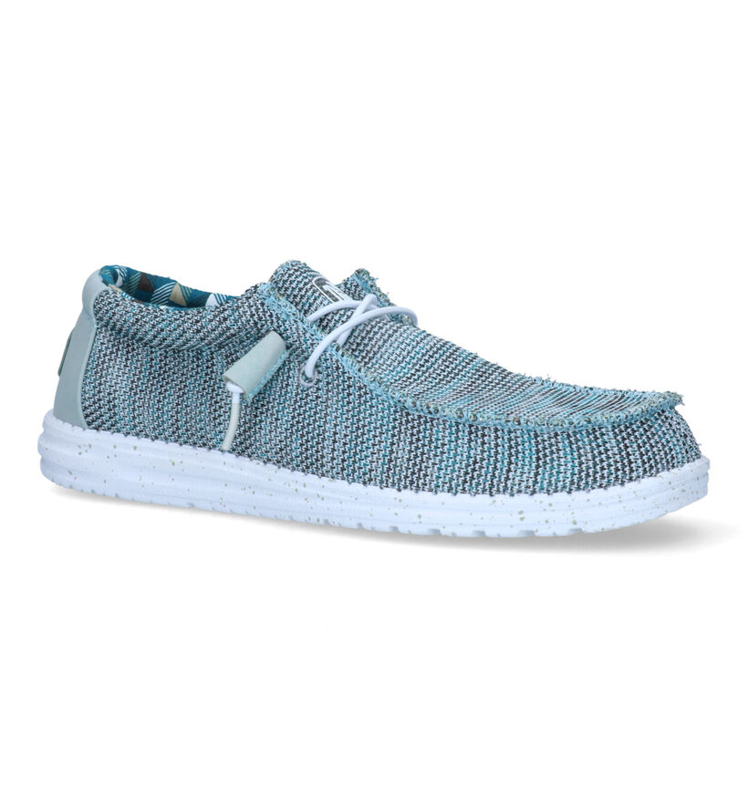 HEYDUDE Wally Sox Mocassins en Gris pour hommes (324857) - pour semelles orthopédiques