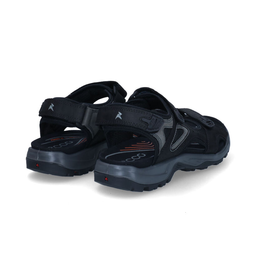 ECCO Offroad Zwarte Sandalen in nubuck (306677)