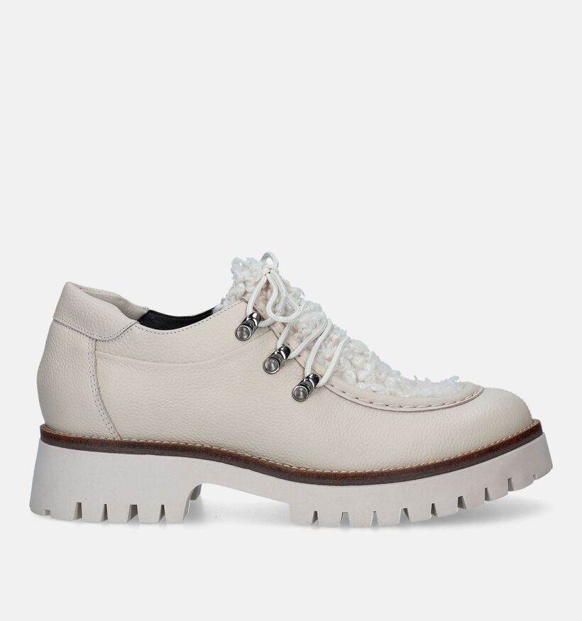Softwaves Ecru Veterschoenen voor dames (332658) - geschikt voor steunzolen