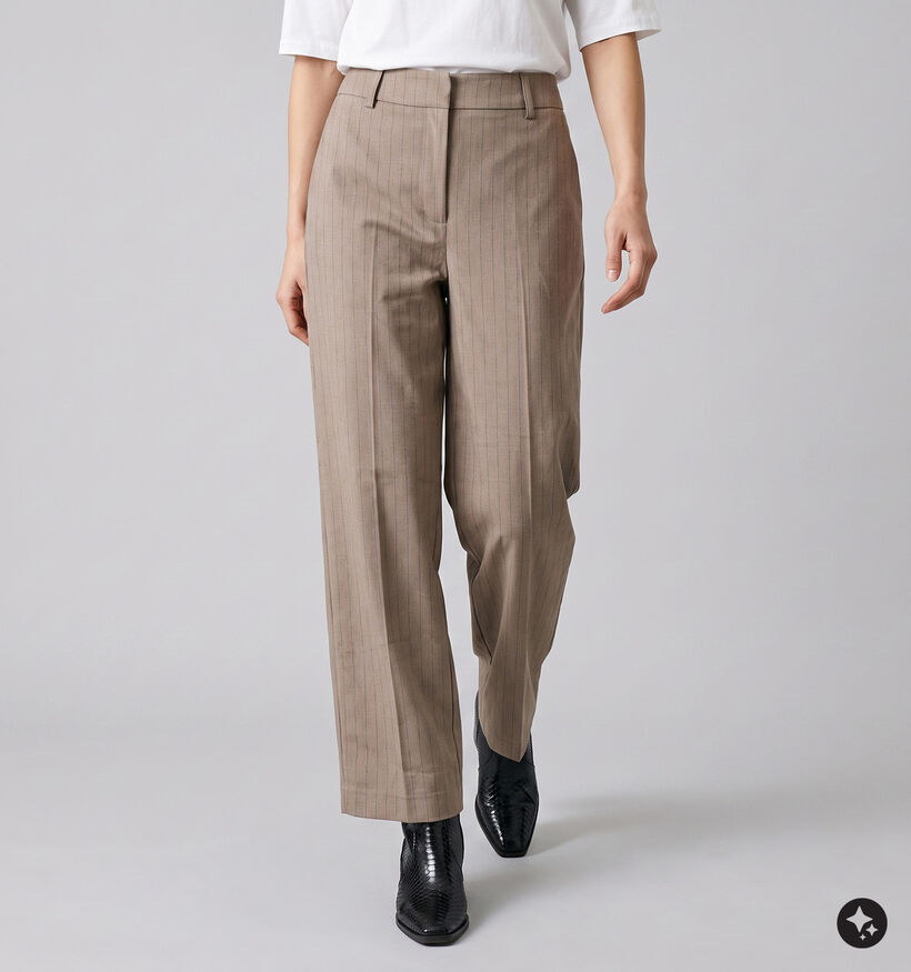 Vero Moda Norasia Donkerbeige Geklede Broek voor dames (385874)