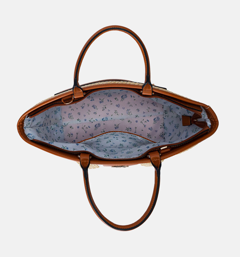 Mac Alyster Lichtbeige/Cognac Handtas met Riem voor dames (372874)