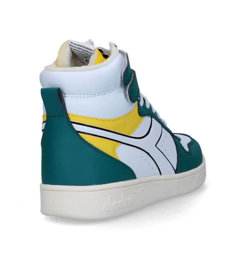 Diadora Magic Basket MID GS Witte Sneakers voor jongens, meisjes (336222)
