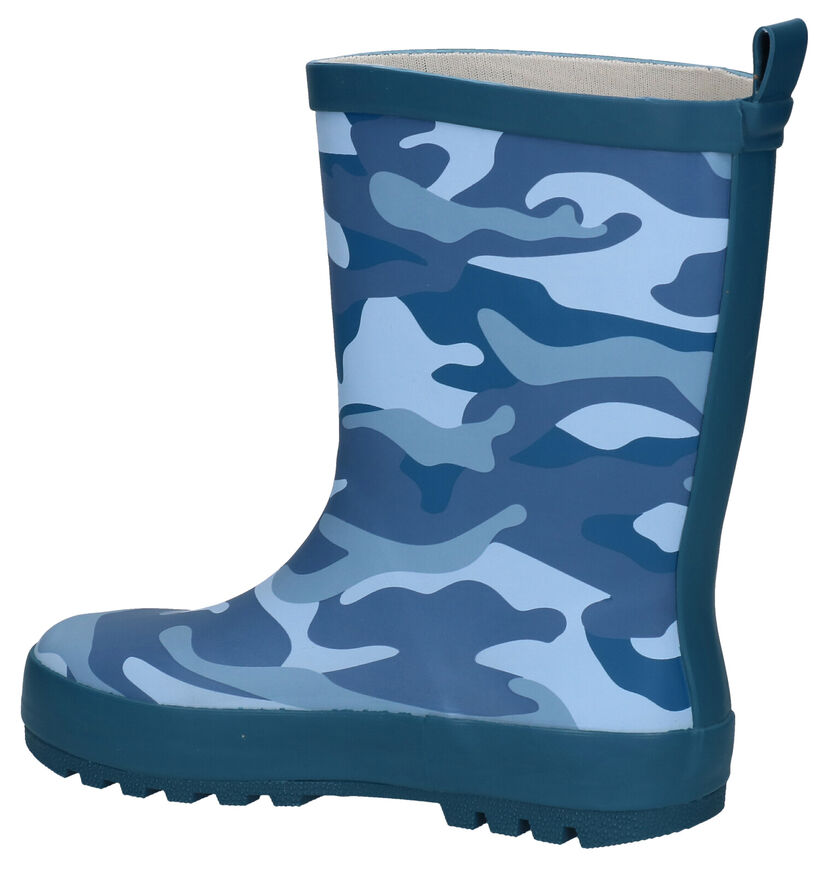 Dazzle Camo Bottes de pluie en Bleu pour garçons (283826) - pour semelles orthopédiques