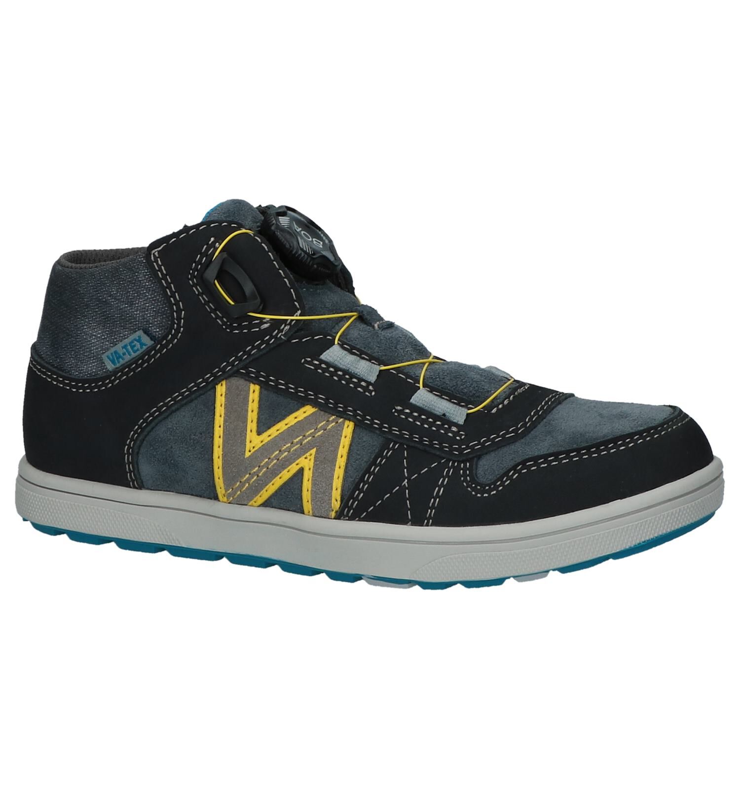 Vado Slam Boa Donker Grijze Hoge Sneakers met Draaisluiting Jongens Hoge schoenen Sneakers Online op TORFS.BE