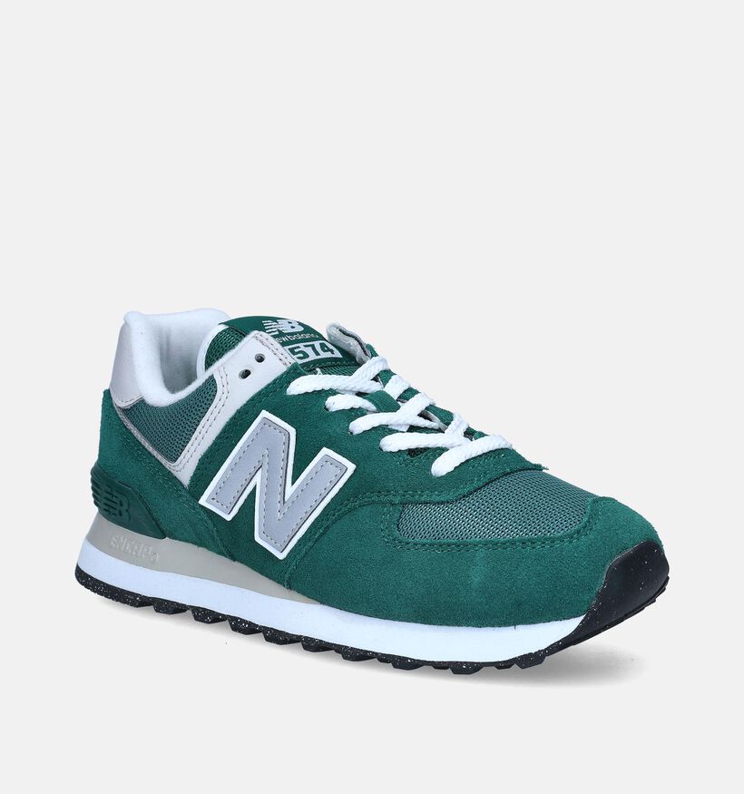 New Balance U 574 Baskets en Vert pour femmes (349403)
