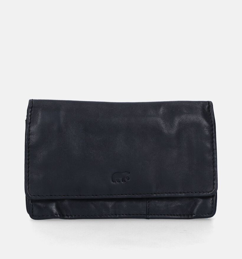 Bear Design Zwarte Overslagportemonnee voor dames (342710)