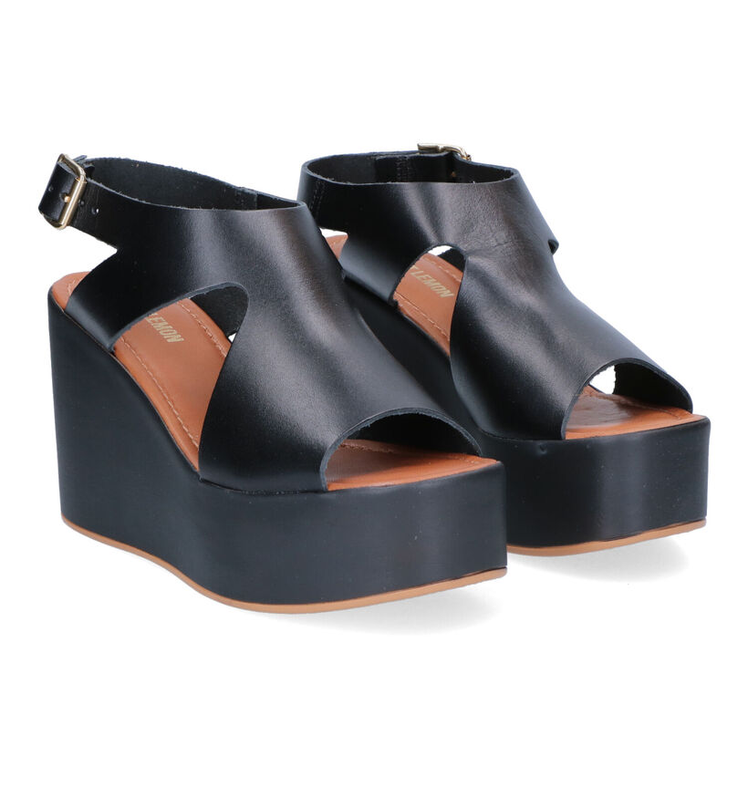 Sweet Lemon Ijox Sandales en Noir en cuir (308840)