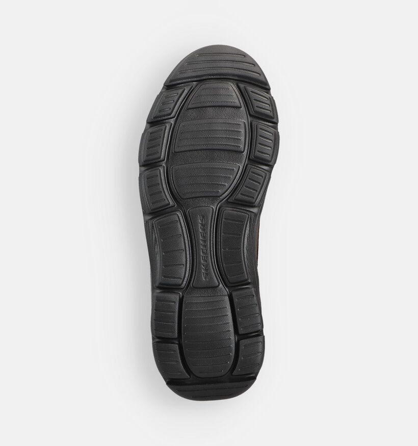 Skechers Arch Fit Garza Ridley Donkerbruine Geklede Schoenen voor heren (376892) - geschikt voor steunzolen