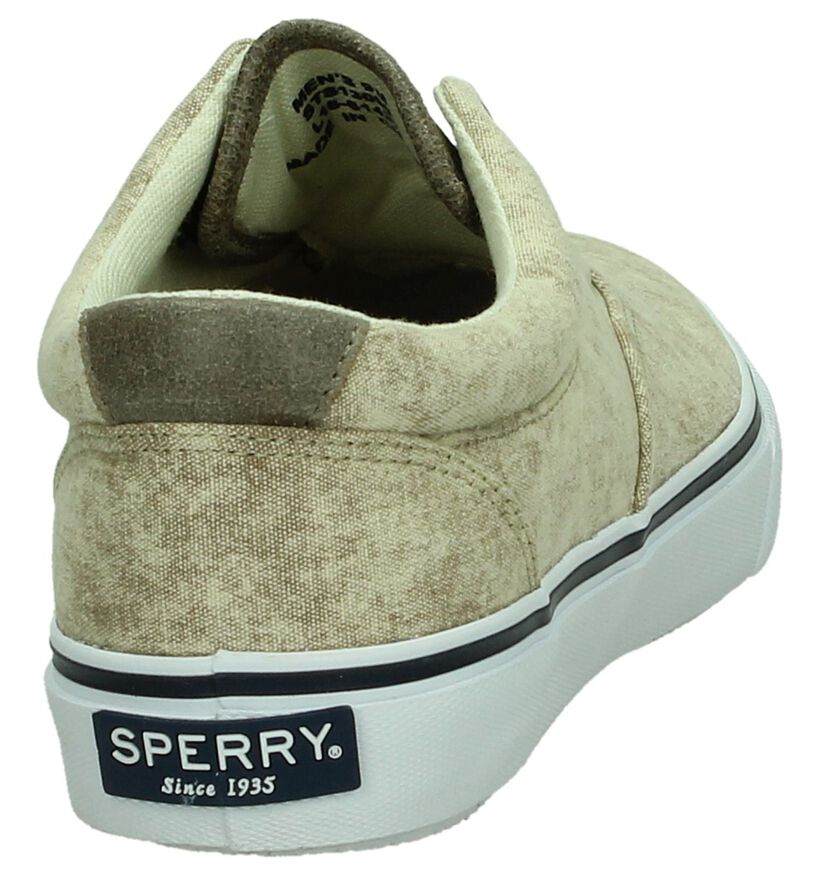 Sperry Striper Beige Lage Sneakers, , pdp