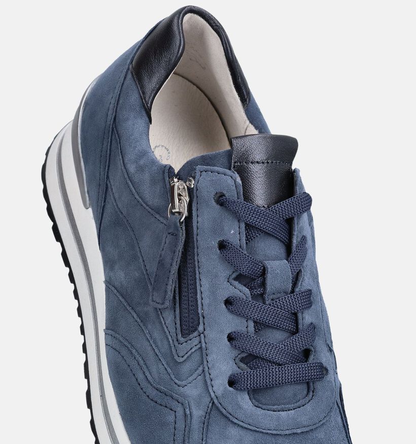 Gabor Blauwe Sportieve Sneakers voor dames (368371) - geschikt voor steunzolen