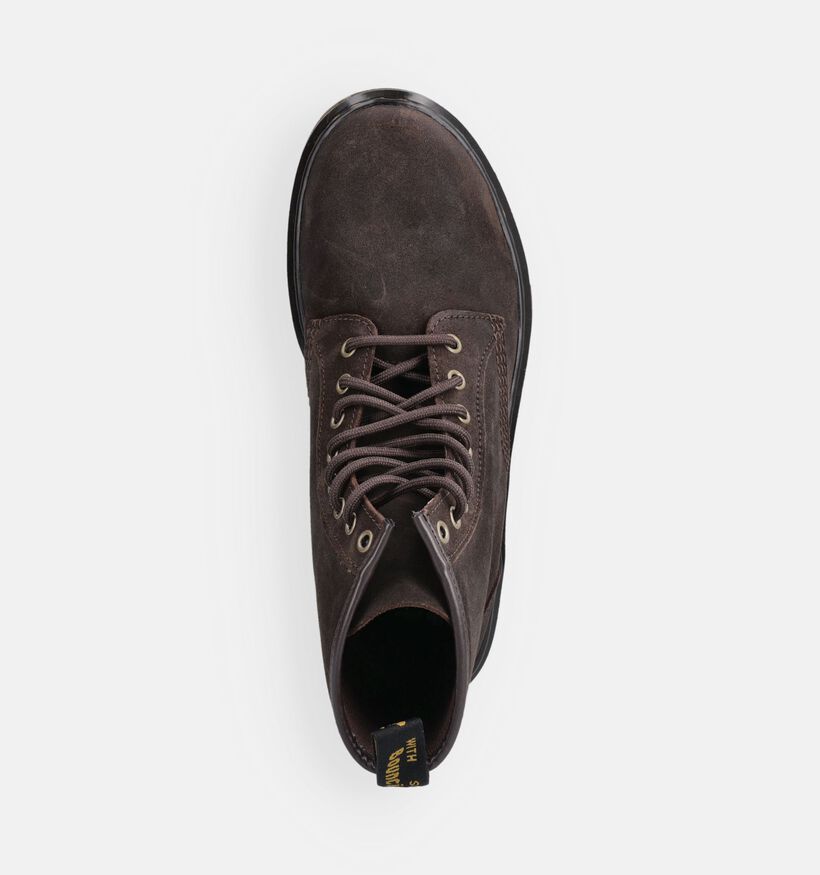 Dr. Martens 1460 8 Eye Boots &agrave; lacets en Brun fonc&eacute; pour hommes (378030) - pour semelles orthop&eacute;diques