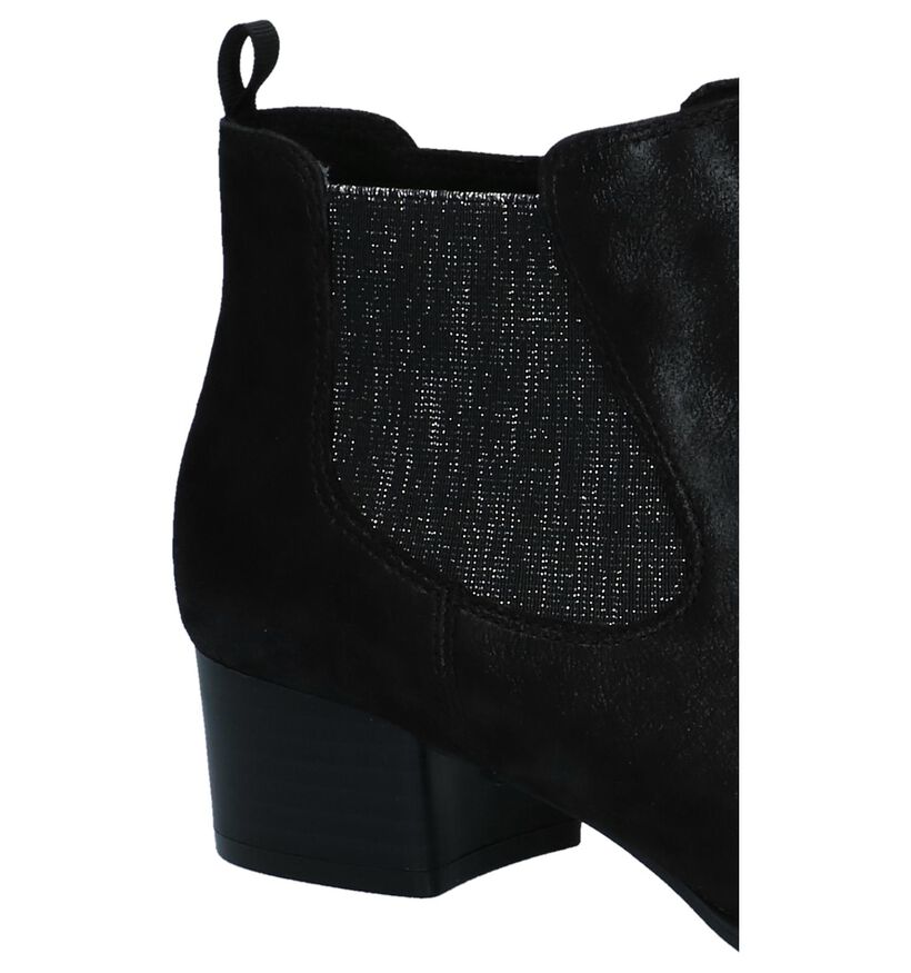 Caprice Bottillons en Noir en nubuck (222615)