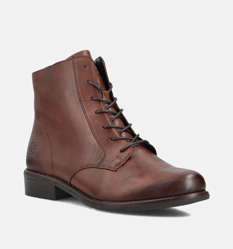 Remonte Bruine Veterboots voor dames (360392) - geschikt voor steunzolen