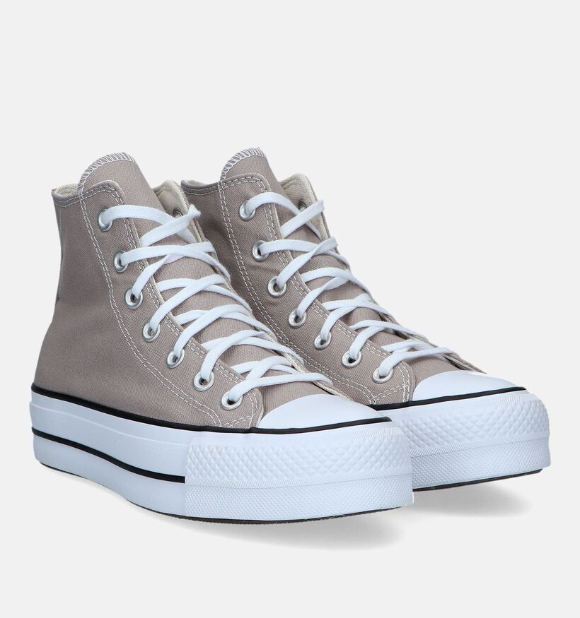 Converse Chuck Taylor All Star Lift Platform Baskets en Gris pour femmes (327851)