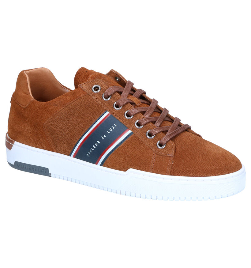 Cycleur de Luxe Bruce Chaussures à lacets en Cognac en nubuck (272403)