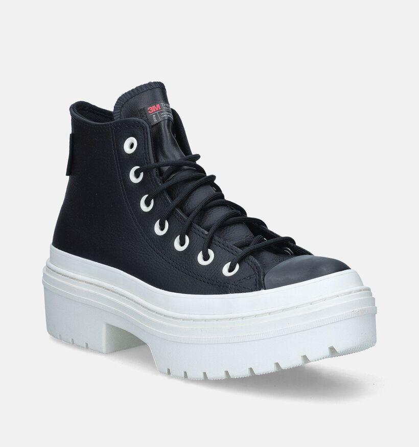 Converse CT All Star Lugged Heel Baskets en Noir pour femmes (348822)