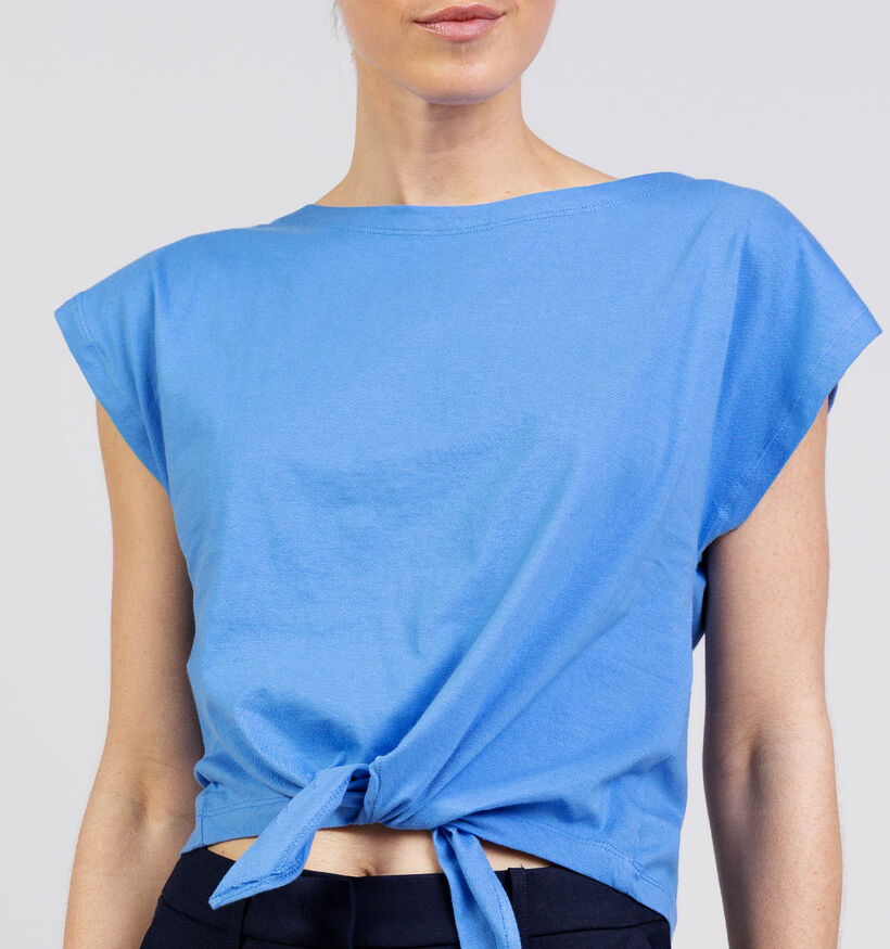 Desires Nubia Tie Top Blauwe T-shirt voor dames (374242)