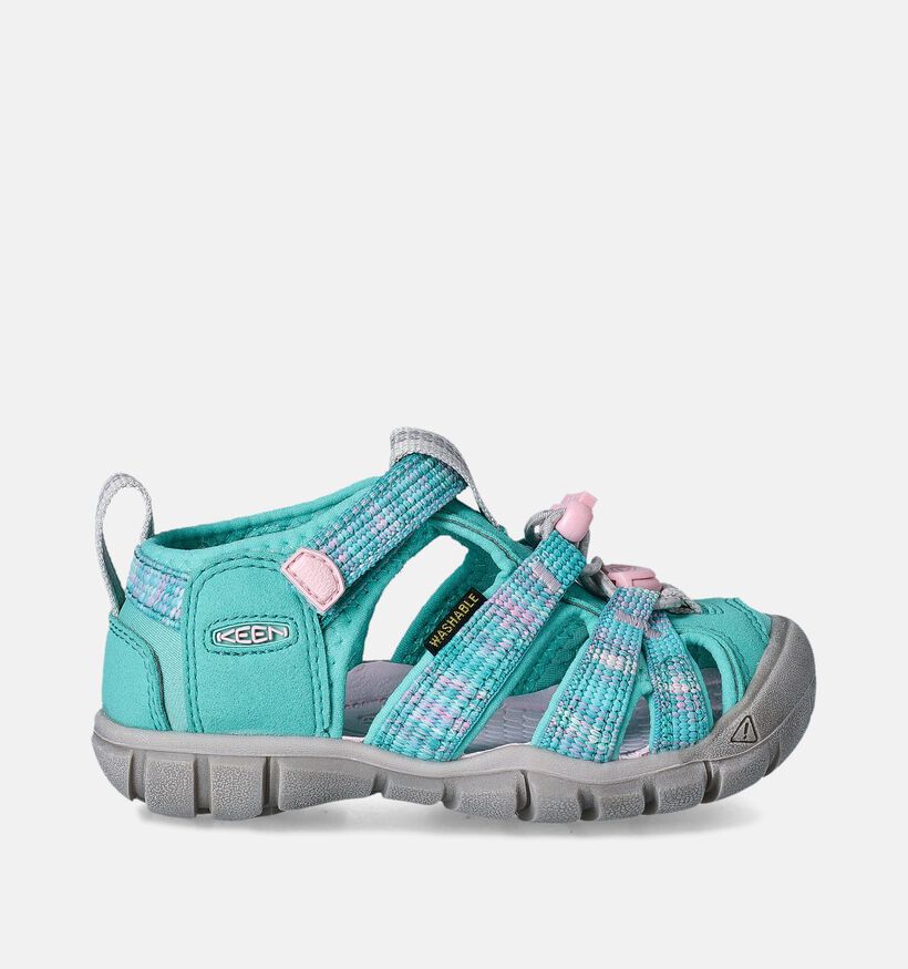 Keen Seacamp II CNX Sandales de marche en Vert pour filles (357902)