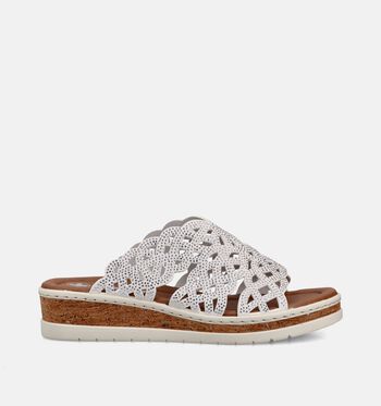 Rieker Slippers Wit