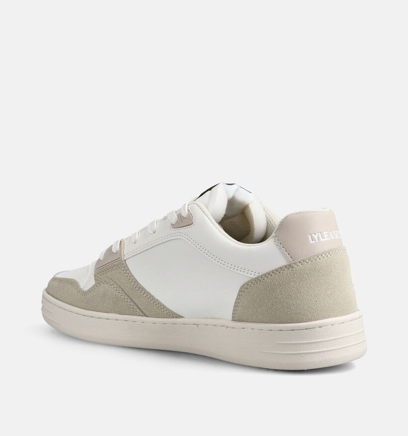 Lyle & Scott Callum Witte Sneakers voor heren (369047) - geschikt voor steunzolen