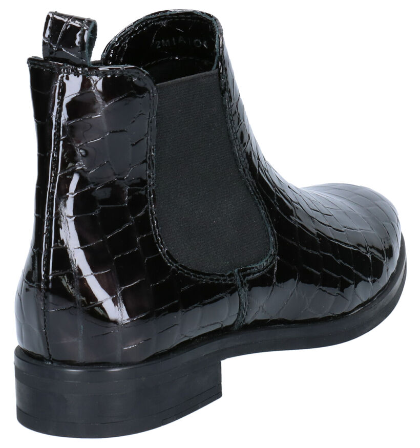 Hampton Bays Chelsea Boots en Noir en verni (277835)