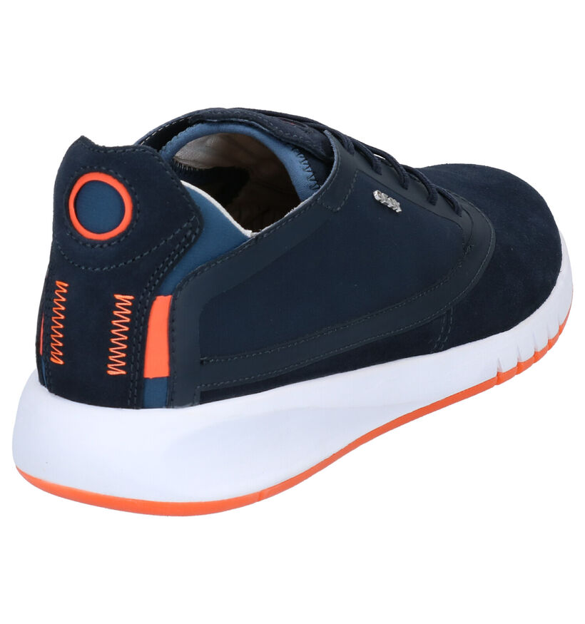 Geox Aerantis Blauwe Sneakers in nubuck (270027)