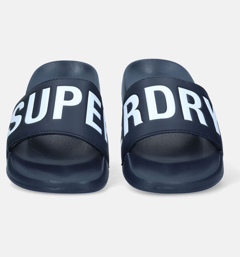 Superdry Code Core Blauwe Badslippers voor heren (338521)