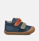 Naturino Corkel Suede Blauwe Babyschoenen voor jongens, meisjes (364261) - geschikt voor steunzolen