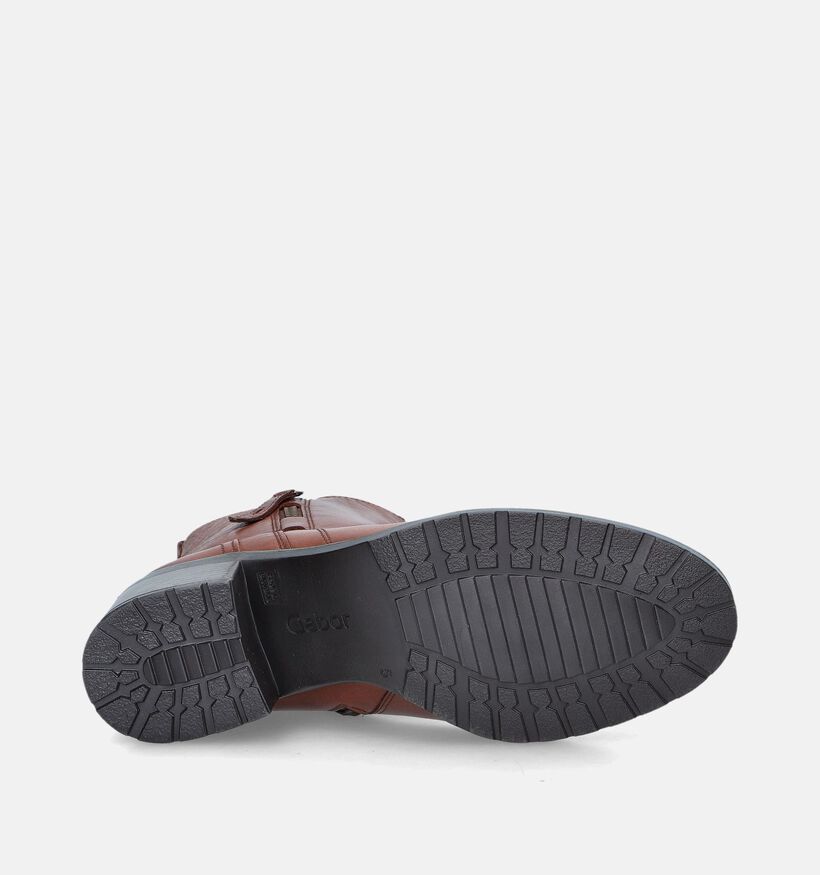 Gabor OptiFit Cognac Enkellaarsjes voor dames (347080) - geschikt voor steunzolen