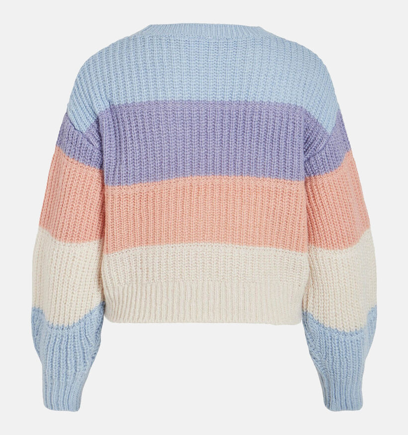 Vila Laila Blauwe Gestreepte Trui voor dames (323687)