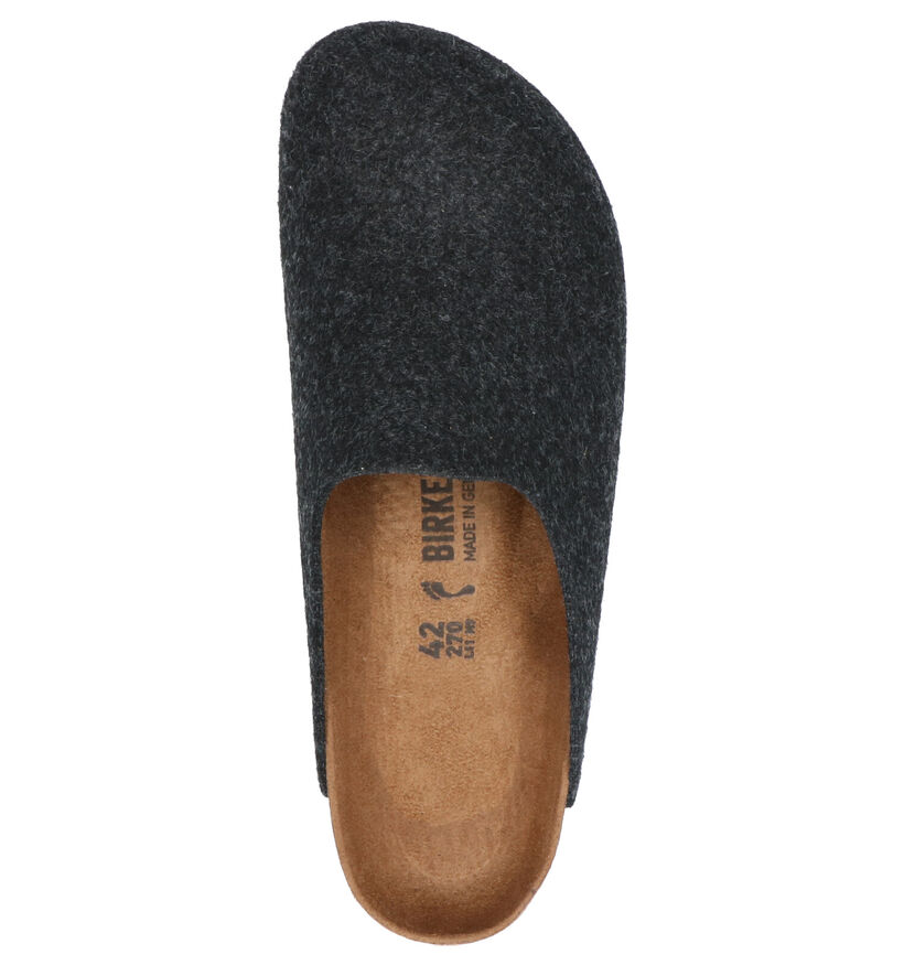 Birkenstock Amsterdam Grijze Pantoffels in stof (294814)