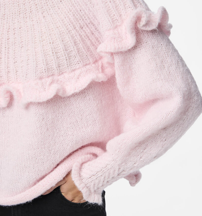 Pieces Rikka Roze Tricot trui voor dames (348375)