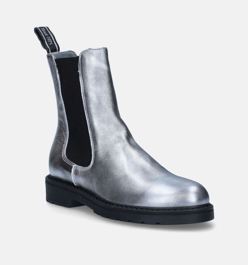 NeroGiardini Zilveren Chelsea boots voor dames (347568) - geschikt voor steunzolen