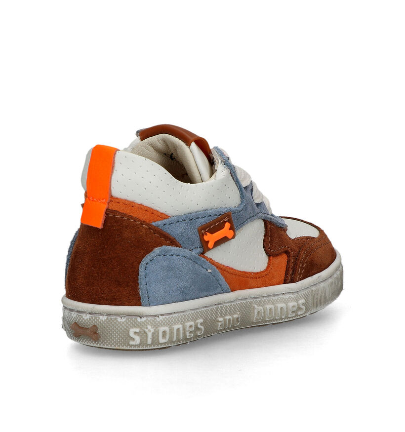 STONES and BONES Milp Chaussures pour bébé en Cognac pour garçons (322110) - pour semelles orthopédiques